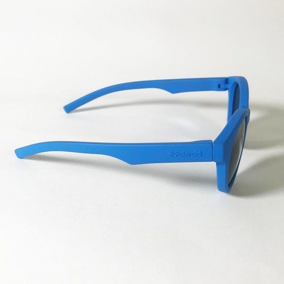 Polaroid Blue Rubberized Round Child Sunglasses - Picture 3 of 7